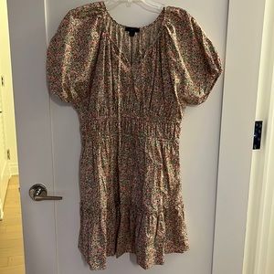 J.Crew Floral Smocked Ruffle Dress